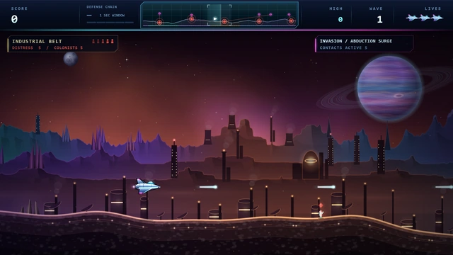 WARDEN gameplay from the modern ScoreNet arcade